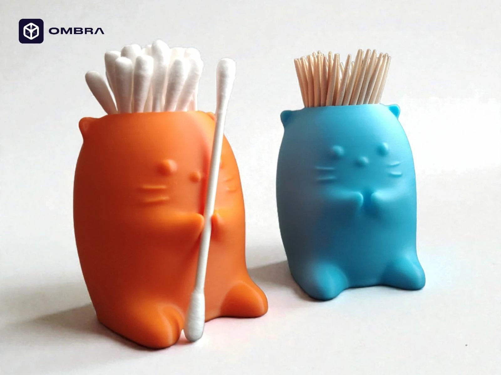 Mbajtëse për Q-tip, e portokalltë