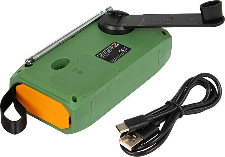 Radio portative BLOW RA13 AM/FM, solar/dynamo, me dritë LED dhe SOS, Gjelbër/Portokalli Radio portative BLOW RA13 AM/FM, solar/dynamo, me dritë LED dhe SOS, Gjelbër/Portokalli