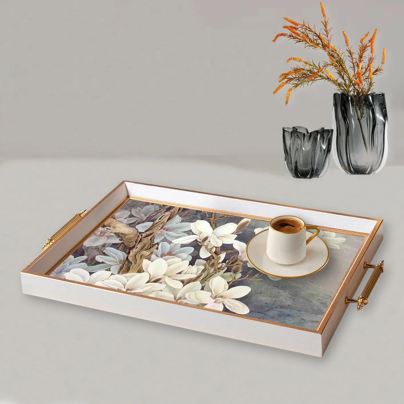 Tabaka xhami me dizajn lulesh, Aberto Design, TPB9937