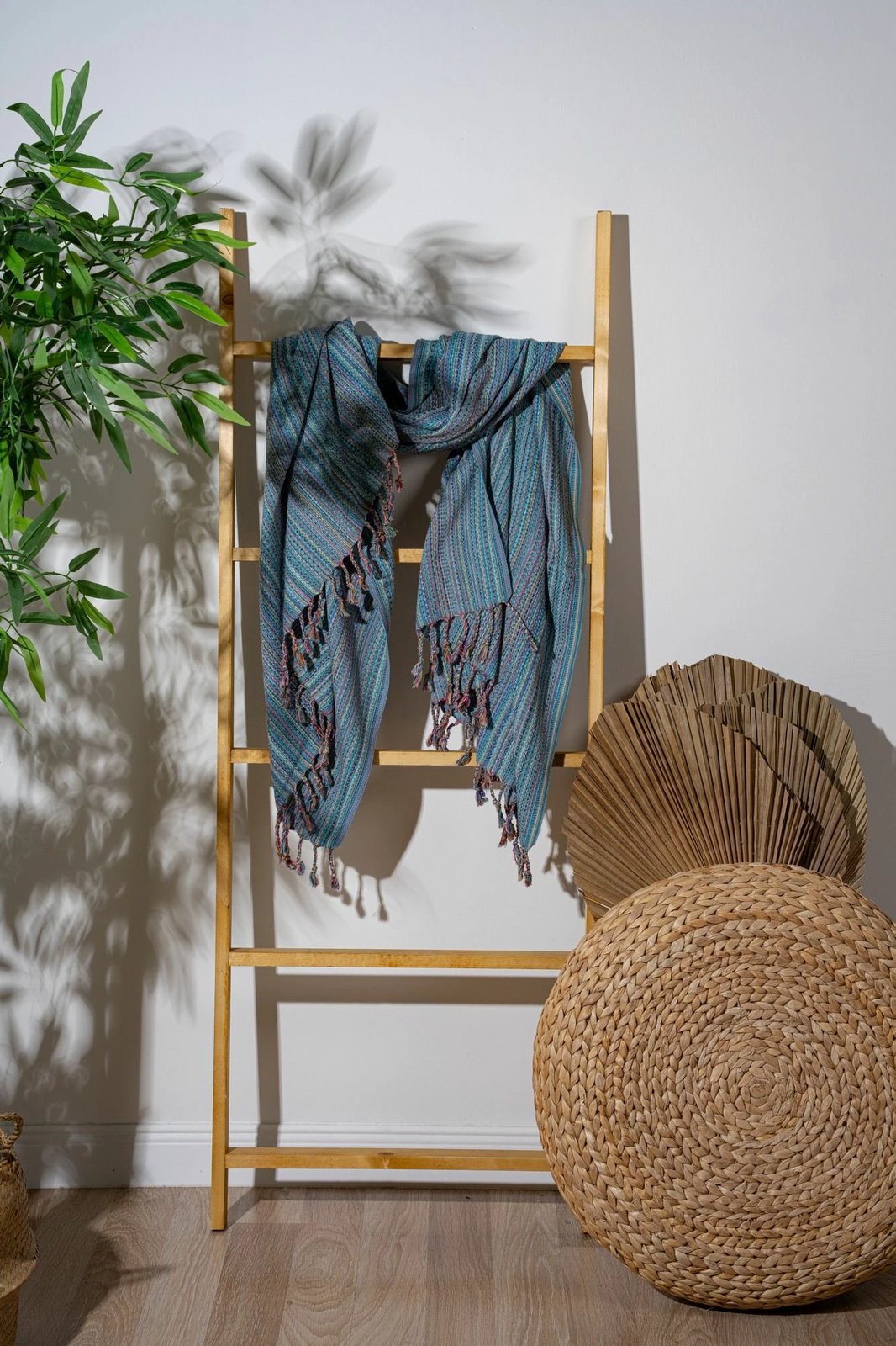 Peshqir plazhi Fouta, ngjyrë turquoise, Mijölnir, 90x175cm