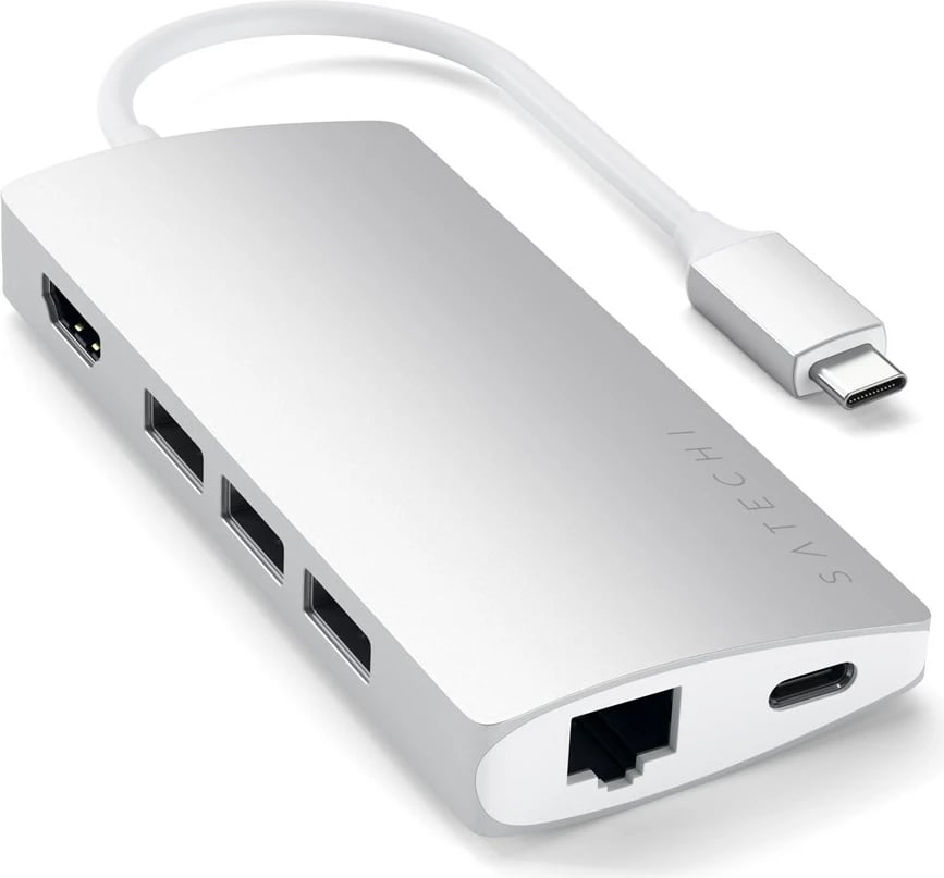 Kasë USB-C Multi-Port Hub 8 në 1, ST-TCMA2S, argjendtë