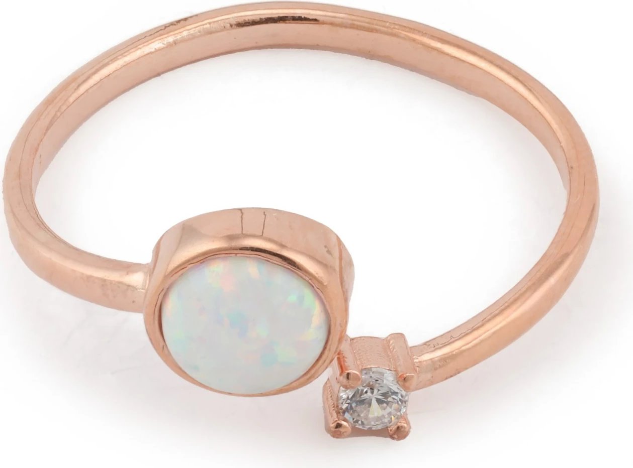 Unazë argjendi Jumeon, ngjyrë rozë ari, NRZ99382