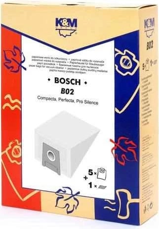Çanta K&M B02 Bosch, çanta letre tip G 5 copë + filtër