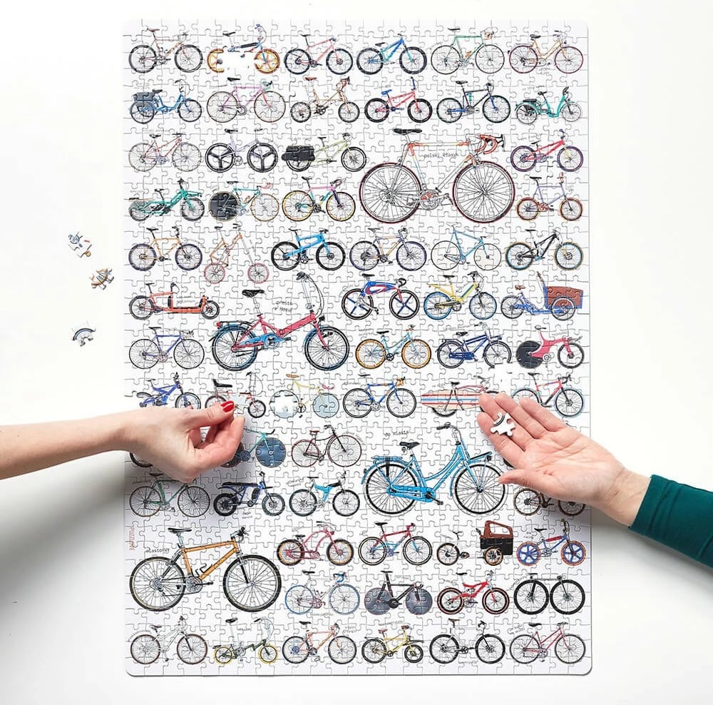Puzzle 1000 pjesë CzuCzu Puzzlove Bicycles, 48x68cm