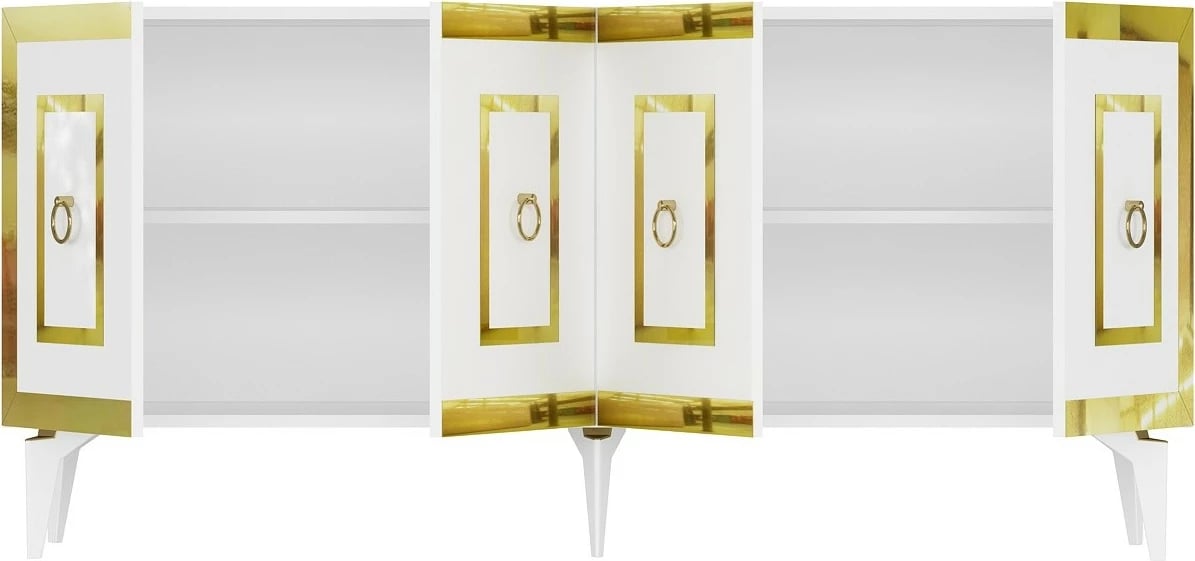 Konsolë Hanah Home, Karya, e bardhë dhe ari