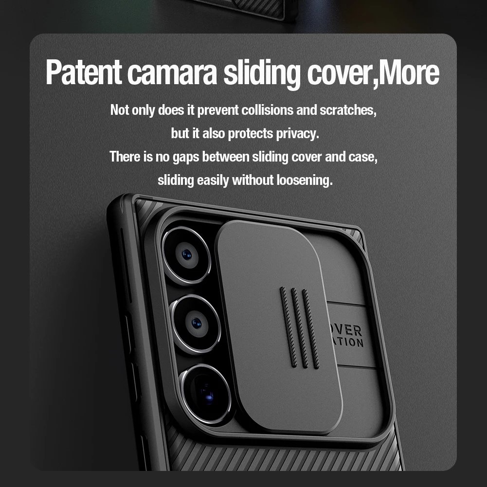Mbështjellës Nillkin CamShield Pro për Samsung Galaxy S24 Ultra, i zi