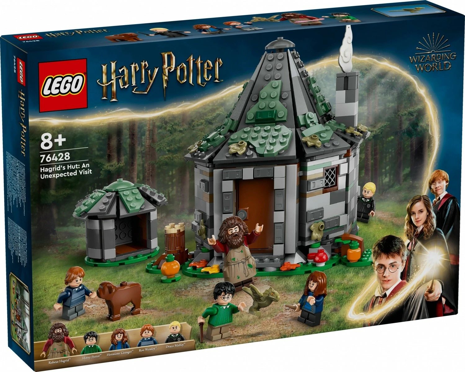 Set LEGO Harry Potter Hagrid's Hut: Unexpected Visit 76428, 896 pjesë, plastikë