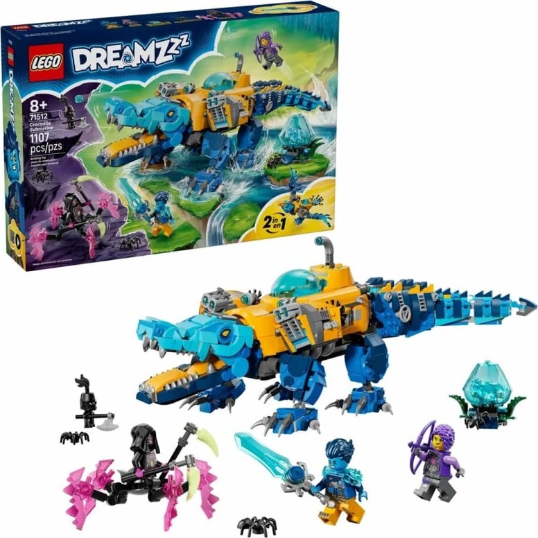 Lego set DREAMZzz Crocodile Submarine për fëmijë