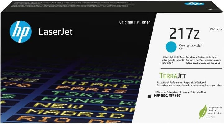 Toner, HP, 217Z W2171Z, rendiment i lartë ~24000 faqe, TerraJet, Cyan
