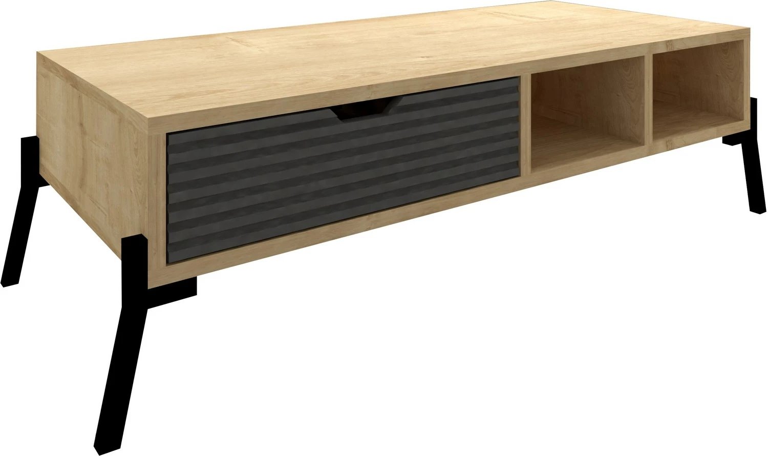 Set mobiljesh për dhomë dite, Ponuse, ngjyrë lis safir dhe antracit