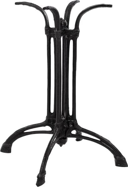 Baza prej gize FH444 me 4 këmbë, ngjyrë e zezë, 57X57X72