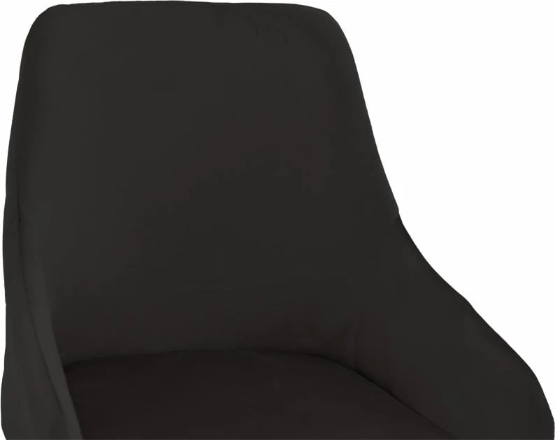 Karrige për bar Lithe këmbë metali ngjyrë ari-velur e zezë 47x44x98cm