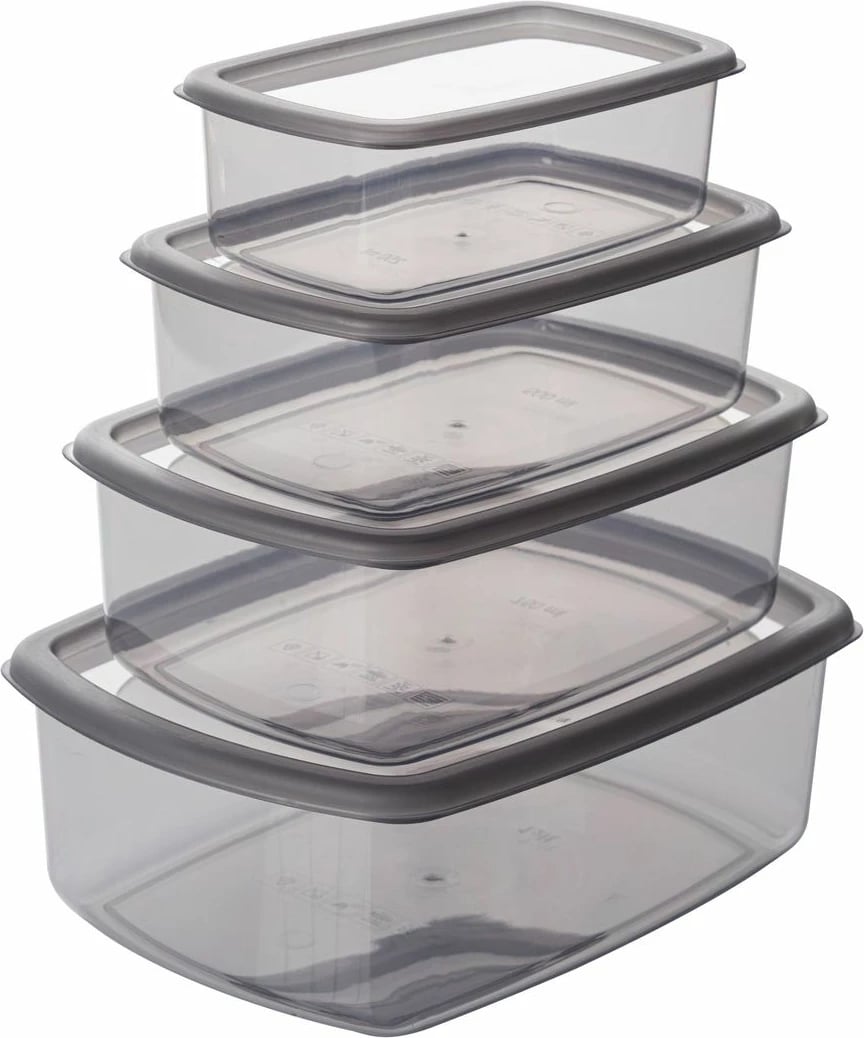 Set kuti për ruajtje (16 copë), anthracite, SYBOX16LIKRSK