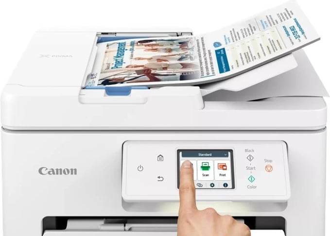 Pajisje multifunksionale inkjet Canon PIXMA TS7550i A4 3-në-1 Wi‑Fi Wi‑Fi Direct ADF 35 fleta e bardhë