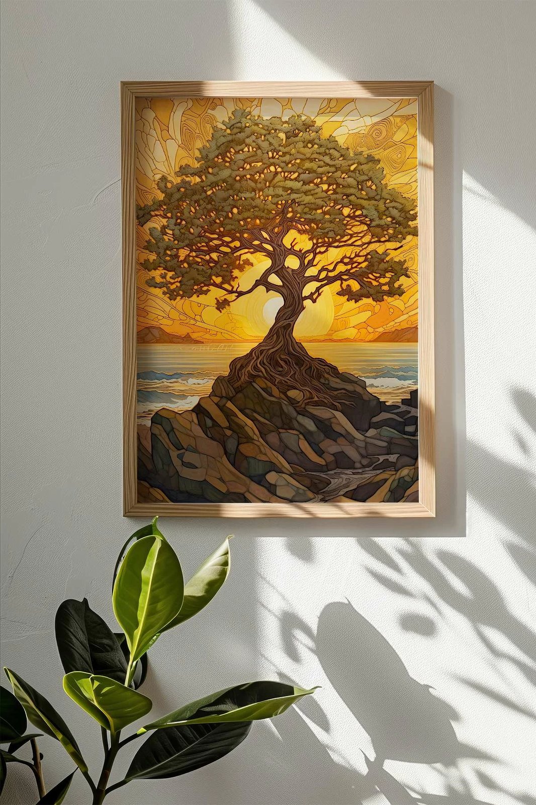 Pikturë dekorative me kornizë, Wallity, Mscartmdl36, shumëngjyrëshe, 33x48cm