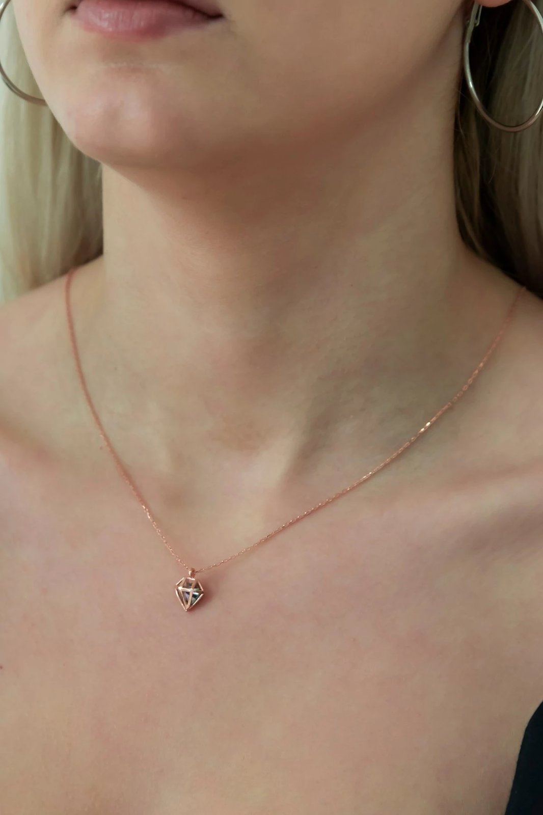 Qafore argjendi Jumeon, ngjyrë rozë ari, NRZ99144