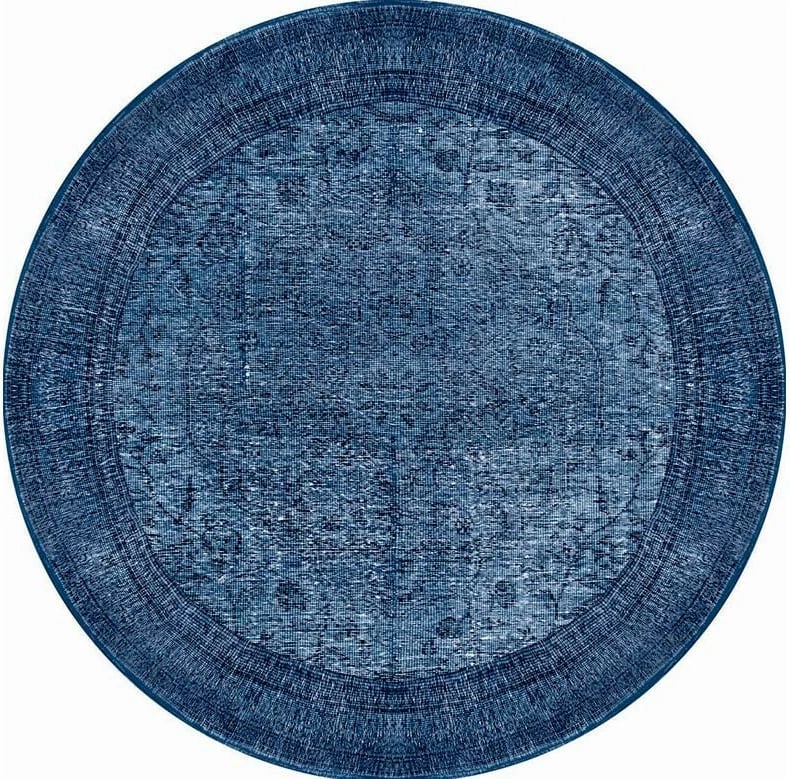 Qilim rrumbullakët, 150 cm, Conceptum Hypnose, Dorian Chenille, ngjyrë e kaltër e errët, AL 138