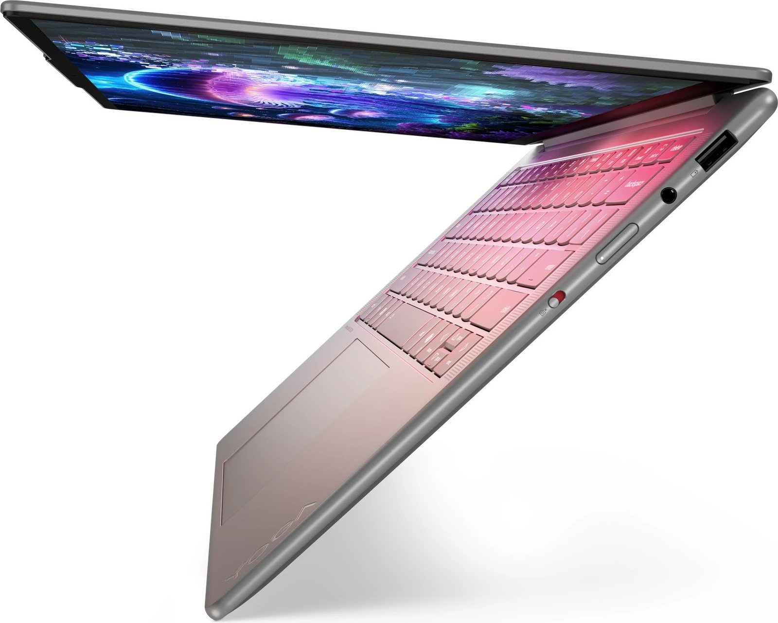 Laptop Lenovo Yoga Slim 7 Aura Edition 14ILL10, 14 inç OLED, Core Ultra 5, 16GB RAM, 512GB SSD, silver