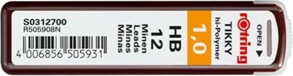 Refill për laps mekanik rotring Polymer Leads 1mm HB