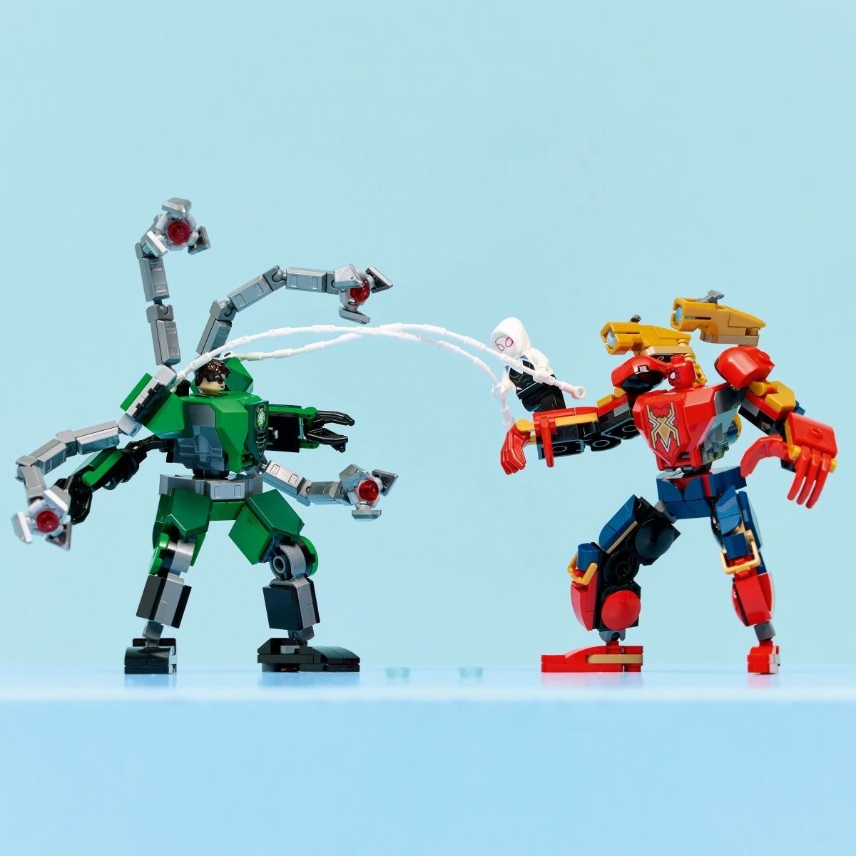 set ndërtimi LEGO Marvel 76338 Mech Battle Spider-Man vs Doc Ock, 315 pjesë, 6+