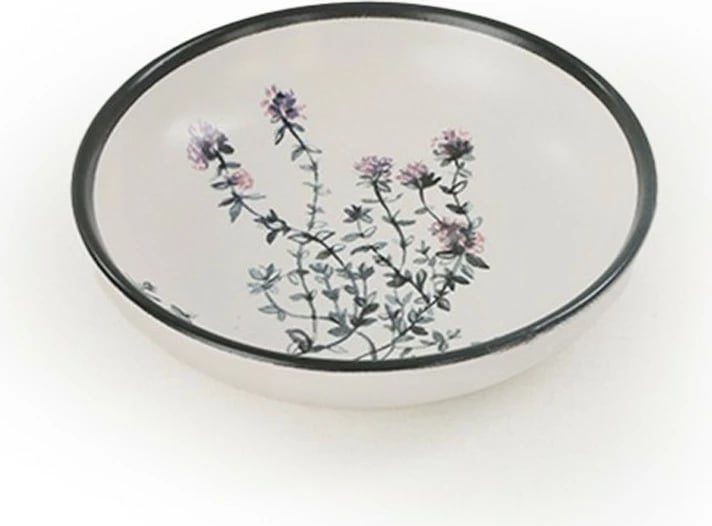 Set 6 copë tasë salce, qeramikë, Hermia Concept, të bardhë, jeshile, vjollcë, të zeza, ST489406F022AMD3600MAYD100