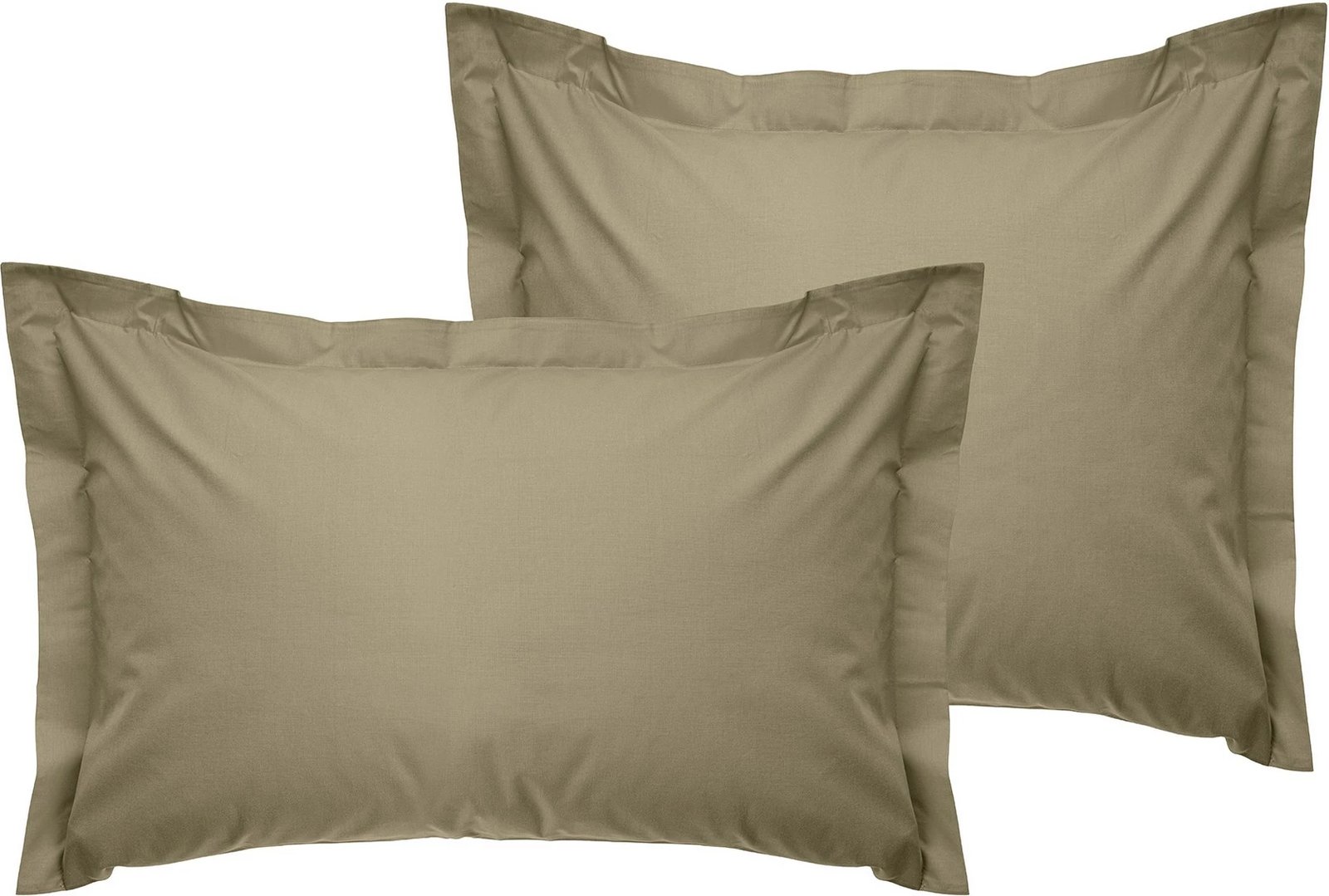 Set jastëkësh Oxford (2 copë), ngjyrë bezhë, L'essentiel, 60x60+5cm