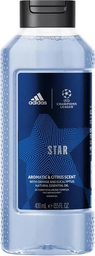 Shower gel Adidas Uefa Champions League Star Edition për meshkuj 400ml