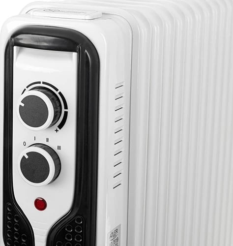 Radiator me vaj, Adler, 7815, 1500W, 7 brinjë, 3 nivele ngrohjeje, i bardhë
