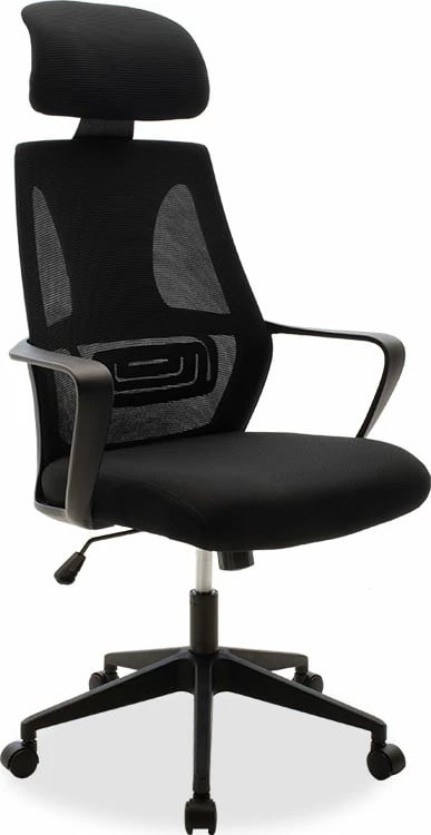 Karrige për zyre Dolphin, e zezë