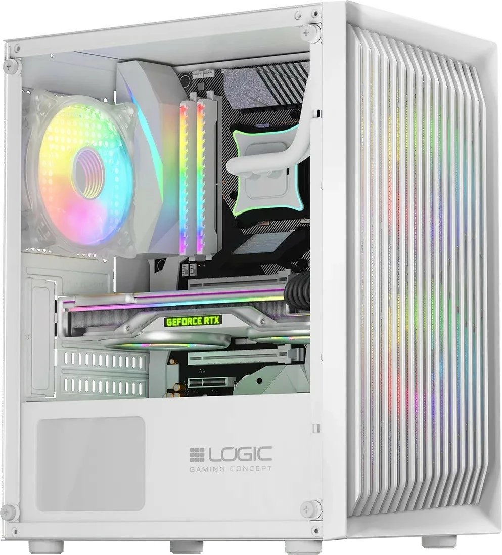 Kasë Logic Concept Atos ARGB Mini, Micro ATX, e bardhë