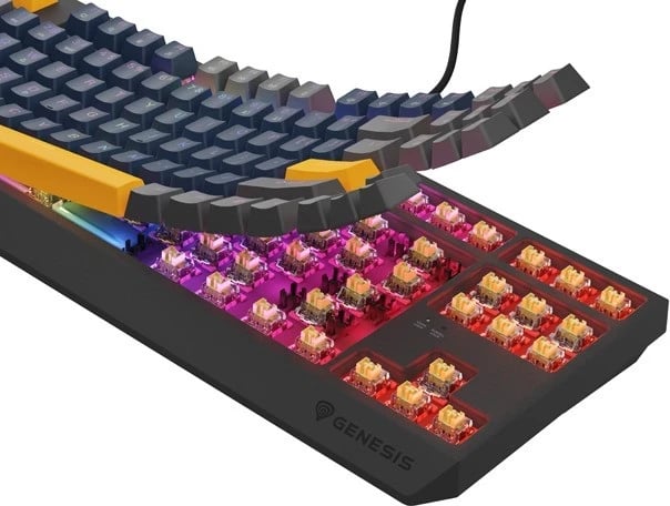 Tastaturë mekanike Genesis Thor 230 TKL, RGB, Outemu Panda, Naval Blue Tastaturë mekanike Genesis Thor 230 TKL, RGB, Outemu Panda, Naval Blue