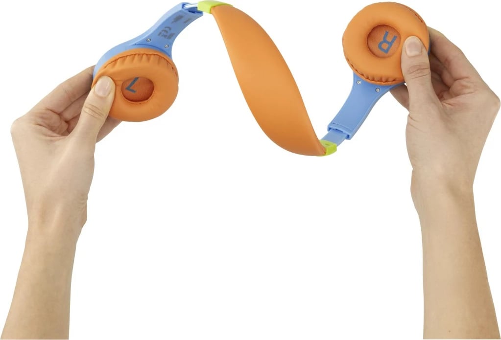 Kufje për fëmijë Hama "Kids Guard" fleksibel, 3.5mm, kaltër/portokalli