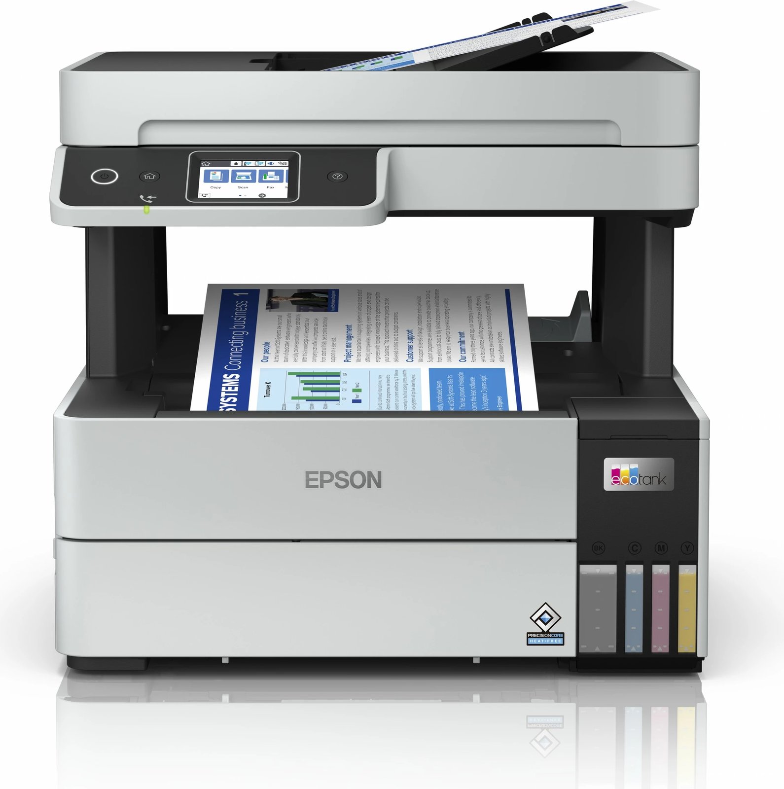 Printer multifunksional Epson EcoTank ET-5170, ngjyra, A4, Wi-Fi, ekran LCD, zi/bardhë Printer multifunksional Epson EcoTank ET-5170, ngjyra, A4, Wi-Fi, ekran LCD, zi/bardhë