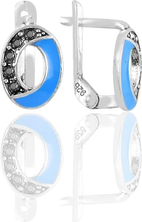 Vathë argjendi Jumeon, ngjyrë argjendi dhe kaltër, 11177MAVI