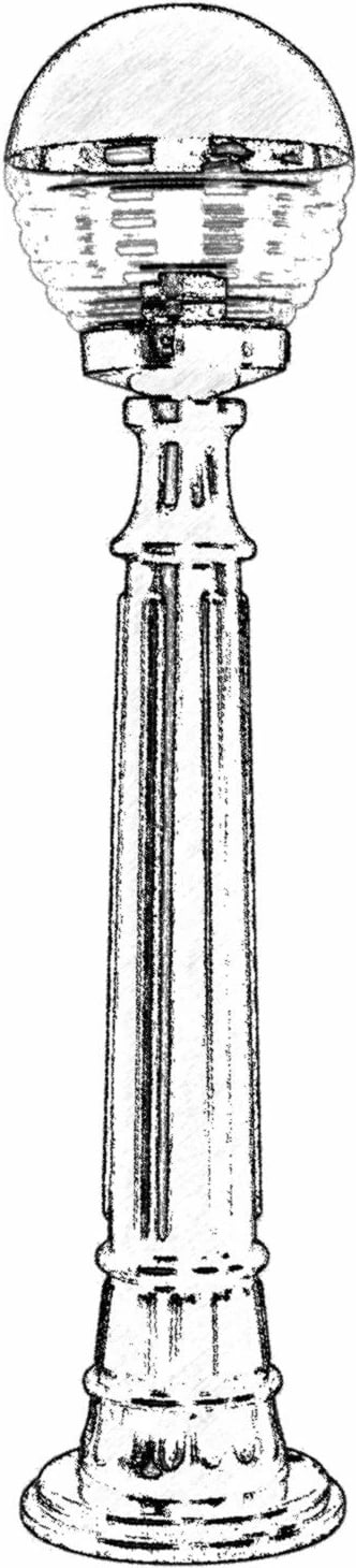 Llambë dyshemeje për jashtë Opviq, BSU-68175-BSY-M1-B, e zezë