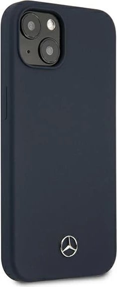 Mbështjellës Mercedes Silicone Line për iPhone 13 mini, 5.4", granat/navy