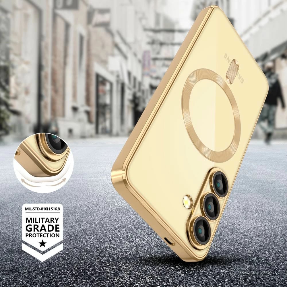Mbështjellës Tech-Protect MagFlex për Samsung Galaxy A36 5G, MagSafe, Transparent Gold