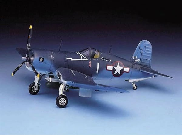 Model aeroplani plastik Academy F4U-1 Corsair, 1:72, për modelistë, Blu