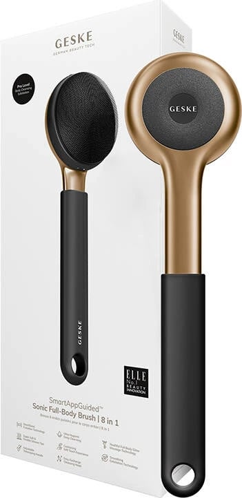 Brushë trupore sonike Geske GK000707GY01, 8-në-1, Silikon, Gri