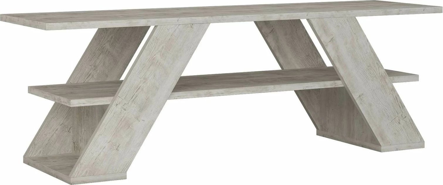 Komodë TV, Skye Decor, ngjyrë e bardhë antike, Farfalla