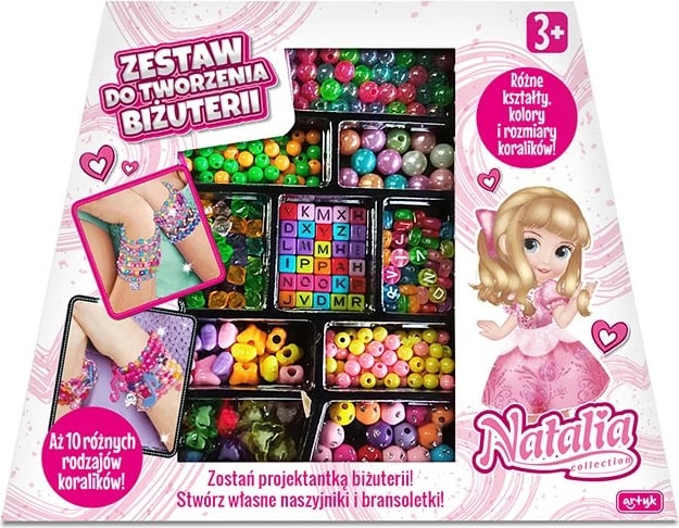 Set rruaza për byzylykë Artyk Natalia, shumëngjyrëshe