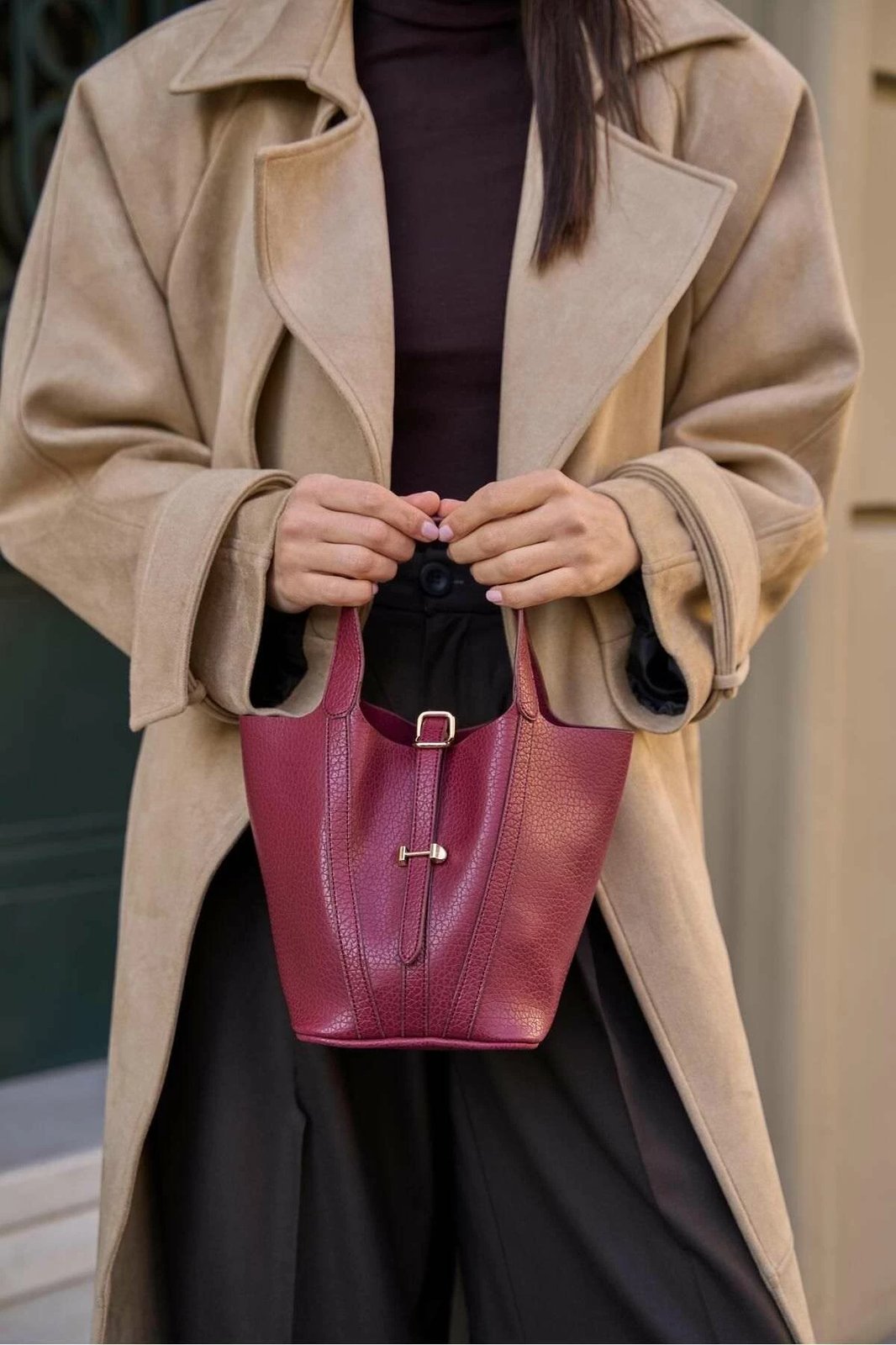 Çantë dore Zoozie Bags, MK1020224SV10-006, ngjyrë e kuqe e thellë