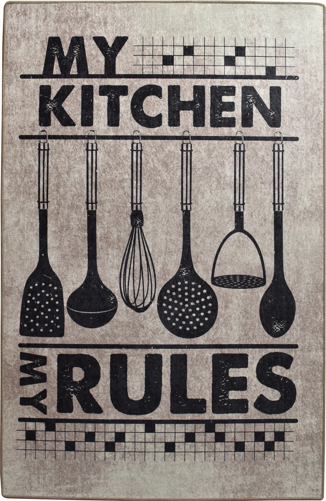 Qilim për korridor ose kuzhinë, shumëngjyrësh, 80x150cm, Conceptum Hypnose, Rules