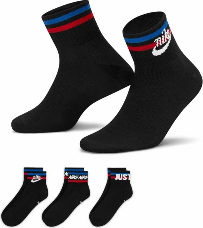 Çorape Nike Everyday Essential, për të gjithë, 3 copë