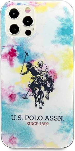 Mbështjellës U.S. Polo Assn. USHCP12LPCUSML për iPhone 12 Pro Max, Tie & Dye, Multikolor