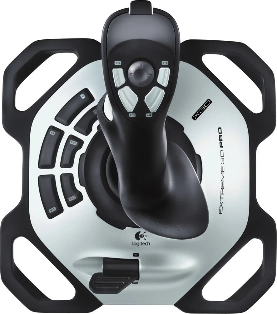 Joystick Logitech G Extreme 3D PRO, me kabllo, për PC, i zi