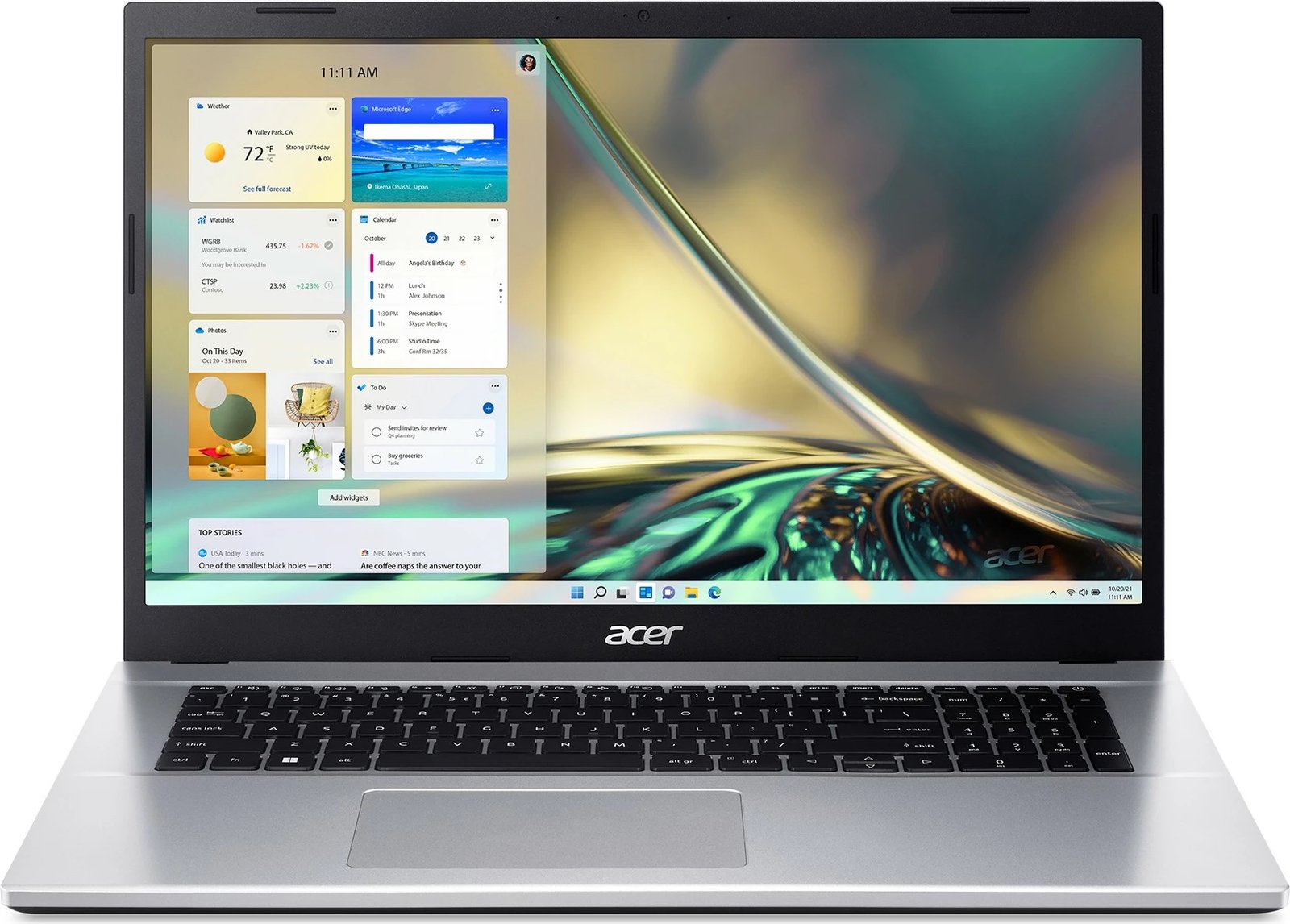 Kompjuter portativ Acer Aspire 3 A317-54-76Y9, Intel Core i7, 16GB RAM, 1TB, 17.3", Pure Silver