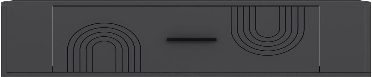 Komodë TV Skye Decor, Restol 2, ngjyrë antracit