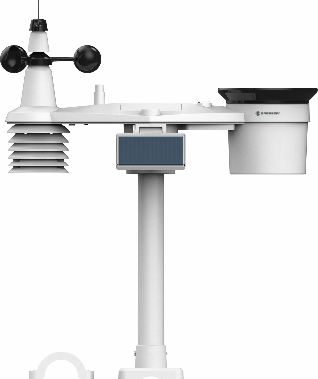 Stacion moti Bresser Wetter Center 7-in-1 solar 6-Tage 4cast Pro SF, i bardhë Stacion moti Bresser Wetter Center 7-in-1 solar 6-Tage 4cast Pro SF, i bardhë