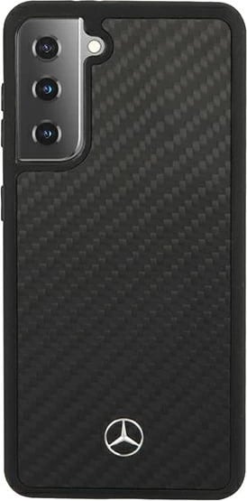 Mbështjellës Mercedes MEHCS21MRCABK Dynamic Line për Samsung Galaxy S21+, i zi, hardcase